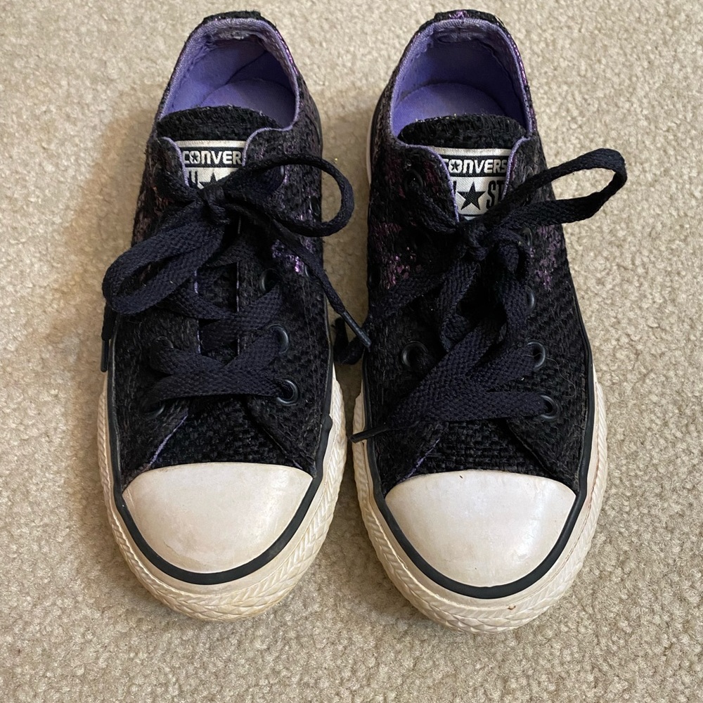 Converse Junior black- purple sneakers shoes